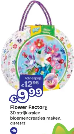 Aanbieding: Flower Factory 3D strijkkralen