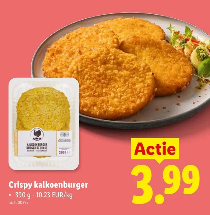 Promotie: Crispy kalkoenburger