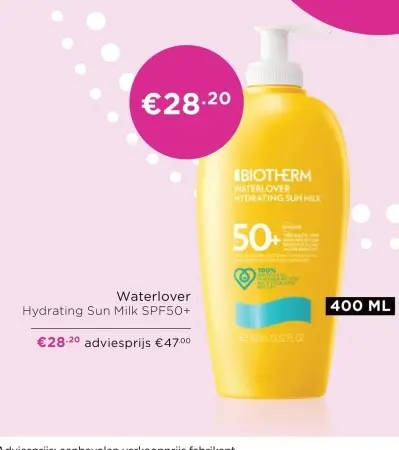 Aanbieding: Waterlover Hydrating Sun Milk SPF50+