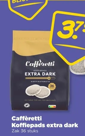 Aanbieding: Caffèretti Koffiepads extra dark