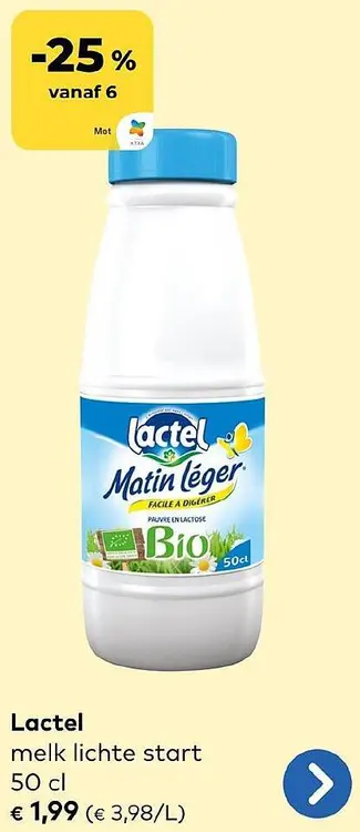 Aanbieding: melk lichte start