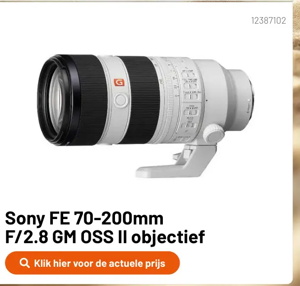 Promotie: FE 70-200mm F/2.8 GM OSS II objectief
