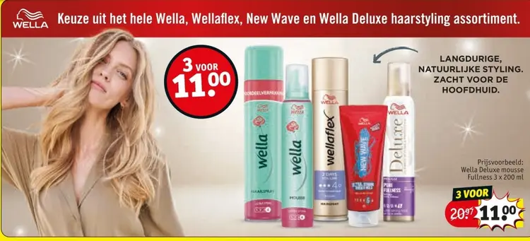 Aanbieding: Wella Deluxe mousse Fullness