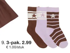 Promotie: 3-pack Sokken