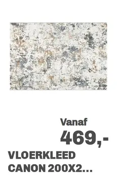 Aanbieding: Vloerkleed Canon 200x290 cm