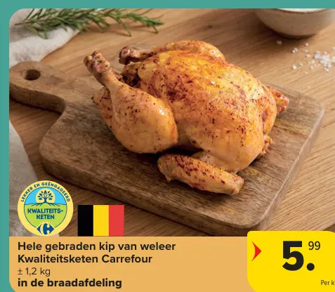 Promotie: Hele gebraden kip van weleer