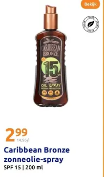 Aanbieding: Caribbean Bronze zonneolie-spray