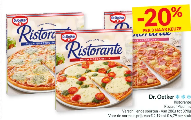 Promotie: Ristorante Pizza of Picolinis