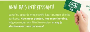Aanbieding: AHA!-kaart