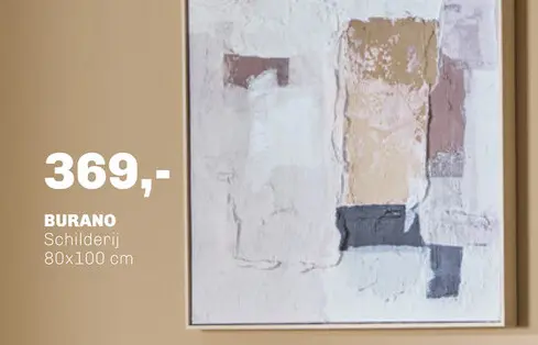 Aanbieding: Schilderij Burano