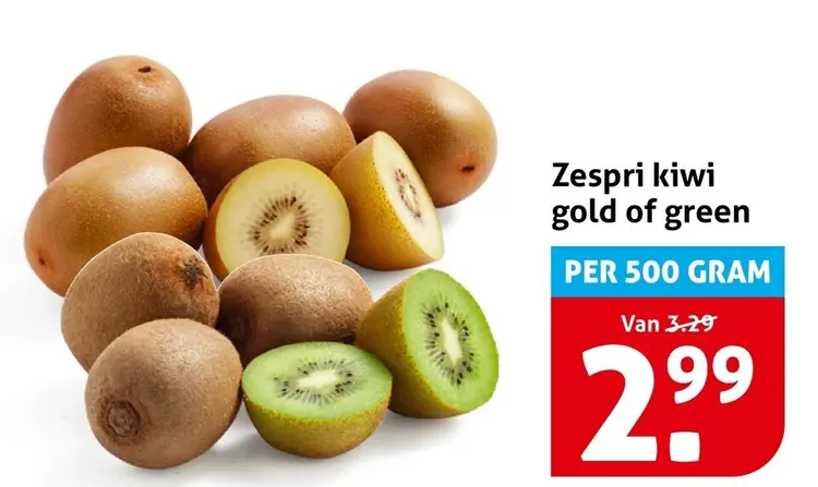 Aanbieding: Kiwi gold of green