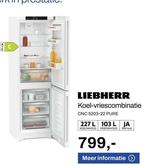 Aanbieding: Koel-vriescombinatie