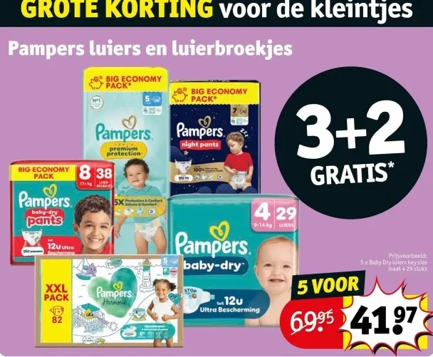 Promotie: Pampers luiers en luierbroekjes