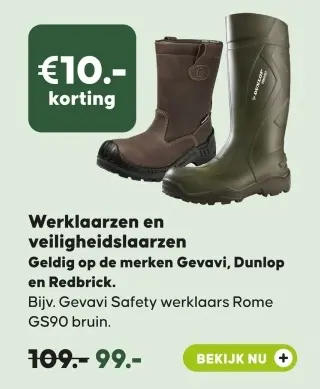 Aanbieding: Werklaarzen en veiligheidslaarzen