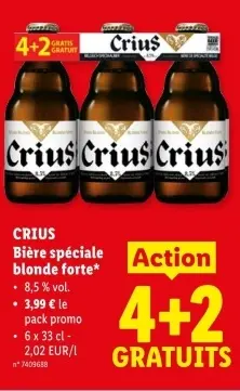 Offre: Bière spéciale blonde forte