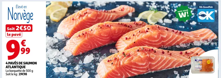Promotie: Pavés de saumon atlantique
