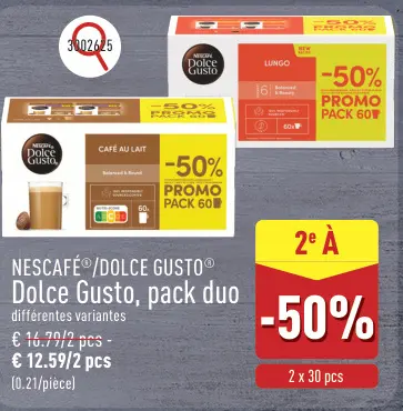 Offre: Dolce Gusto, pack duo