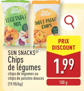 Offre: Chips de légumes