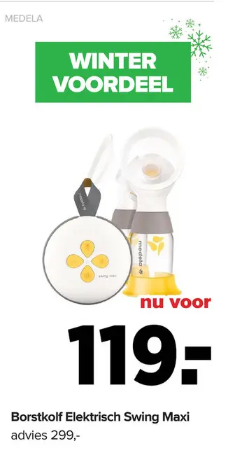 Promotie: Borstkolf Elektrisch Swing Maxi