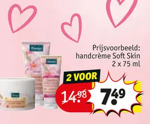 Aanbieding: handcrème Soft Skin