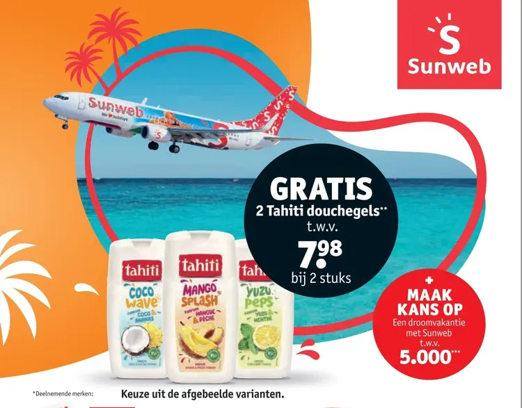 Promotie: 2 Tahiti douchegels