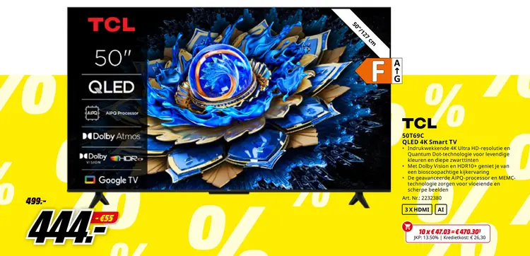 Promotie: 50T69C QLED 4K Smart TV
