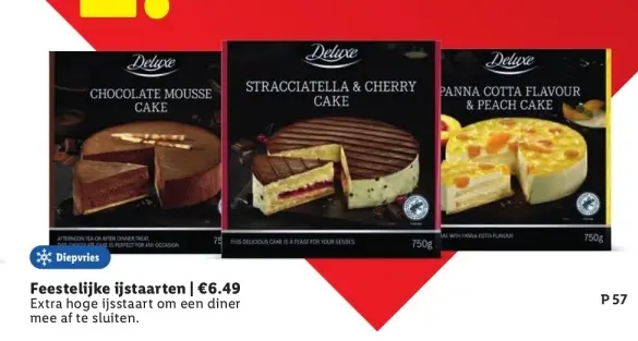 Aanbieding: Feestelijke ijstaarten
