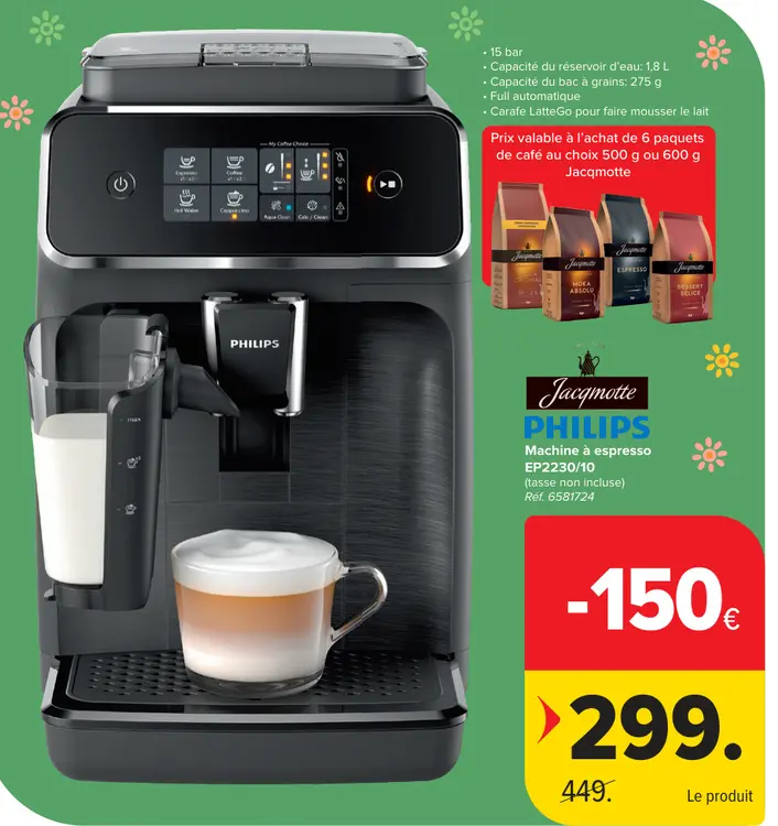 Offre: Machine à espresso EP2230/10