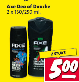 Aanbieding: Axe Deo of Douche