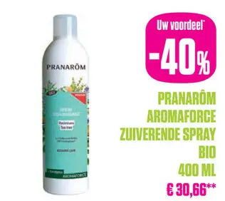 Aanbieding: Pranarôm Aromaforce Zuiverende Spray Ravintsara Tea Tree Bio 400 ml