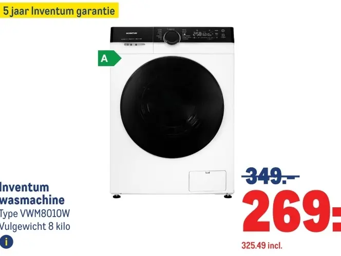 Aanbieding: Inventum wasmachine
