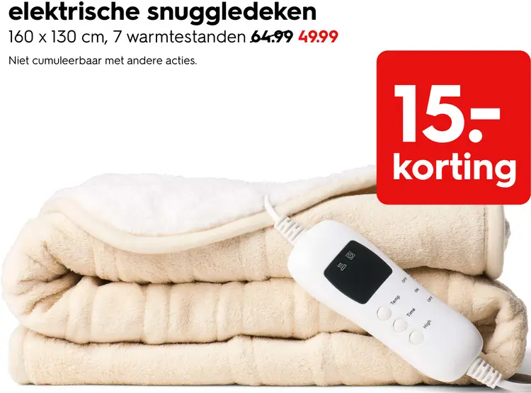 Promotie: Elektrische snuggledeken