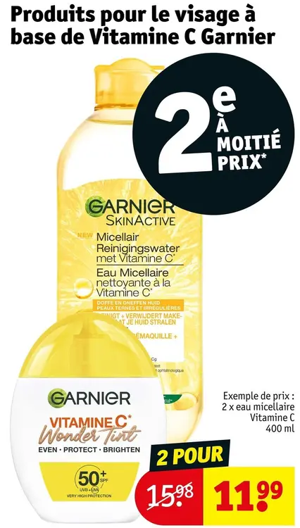 Offre: Produits pour le visage à base de Vitamine C