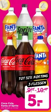 Aanbieding: Coca-Cola, Fanta of Sprite