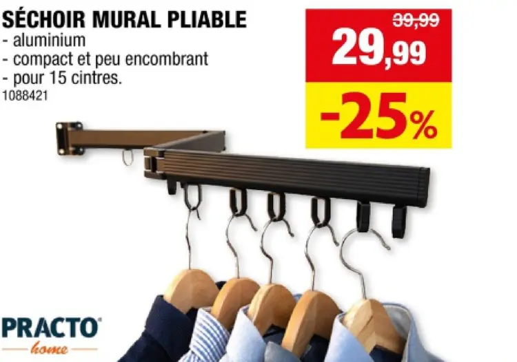 Offre: Séchoir mural pliable