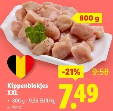 Promotie: Kippenblokjes