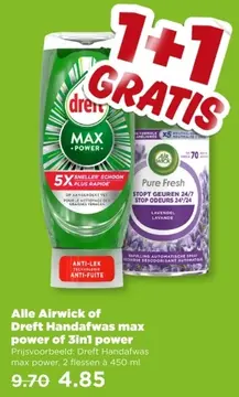 Aanbieding: Alle Airwick of Dreft Handafwas max power of 3in1 power