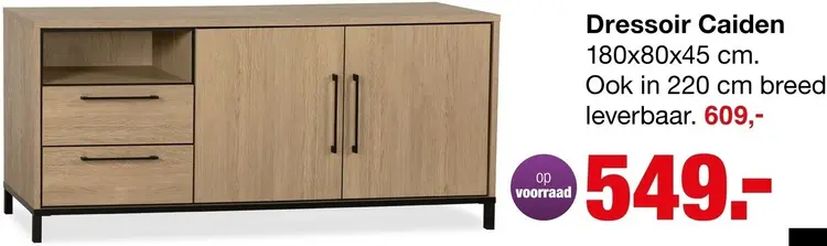Aanbieding: Budget Home Store Dressoir Caiden