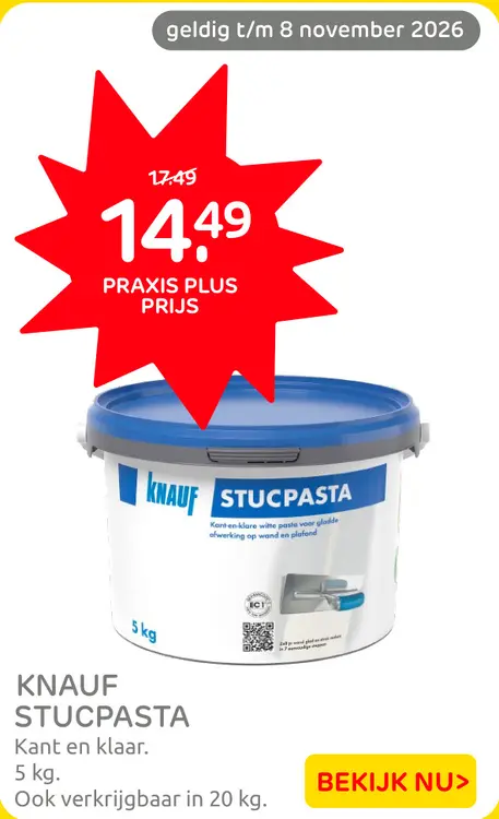 Aanbieding: Stucpasta