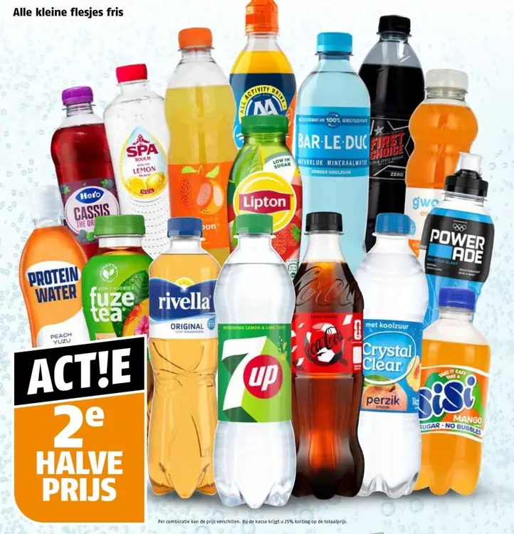 Aanbieding: Alle kleine flesjes fris