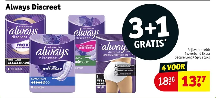 Promotie: Always Discreet