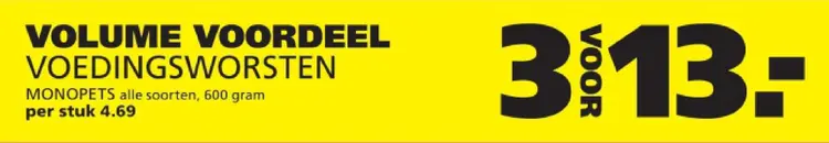 Aanbieding: Monopets Voedingsworsten