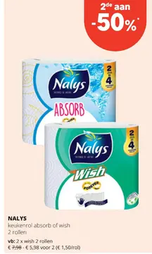 Aanbieding: keukenrol absorb of wish
