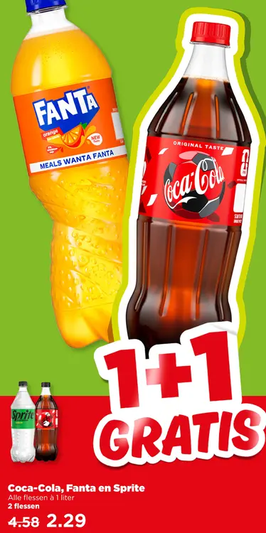 Aanbieding: Coca-Cola, Fanta en Sprite