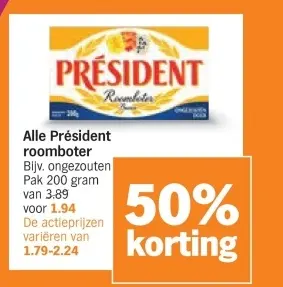Aanbieding: Alle Président roomboter