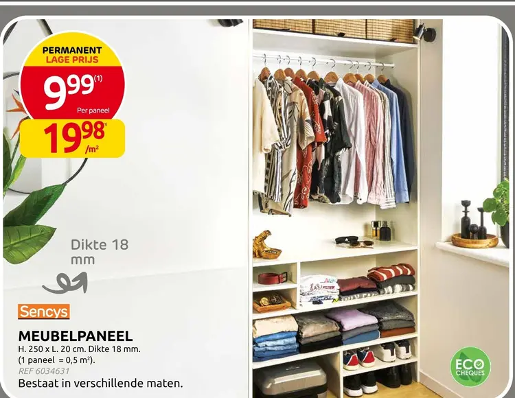 Promotie: Meubelpaneel