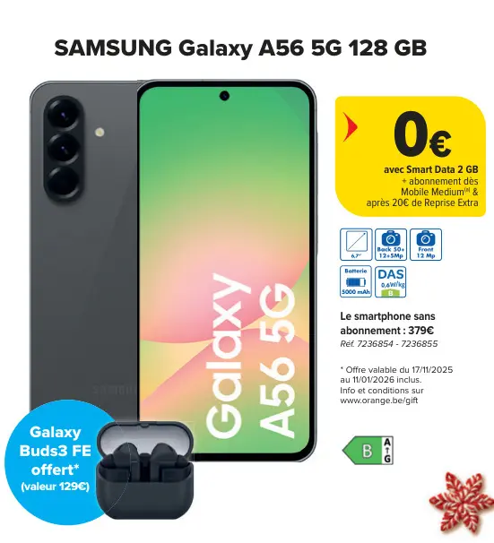 Offre: Galaxy A56 5G 128 GB