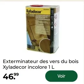 Offre: Exterminateur des vers du bois Xyladecor inco