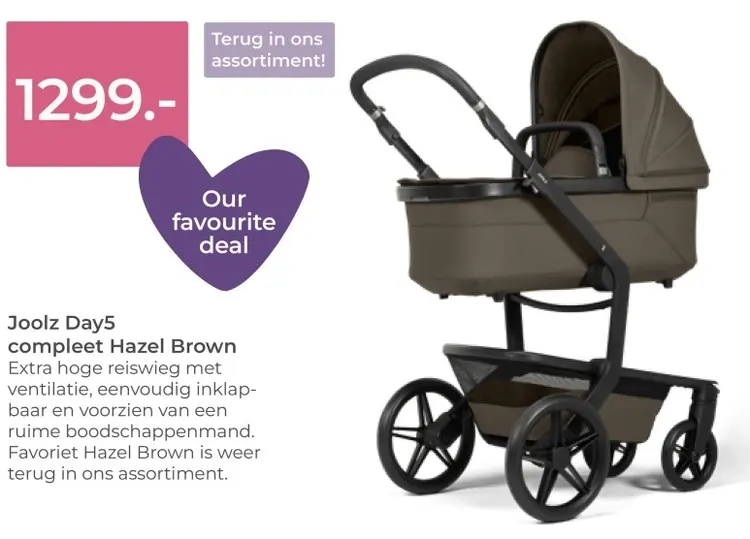 Aanbieding: Joolz Day5 compleet Hazel Brown