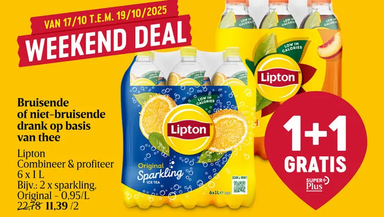 Aanbieding: Bruisende of niet-bruisende drank op basis van thee